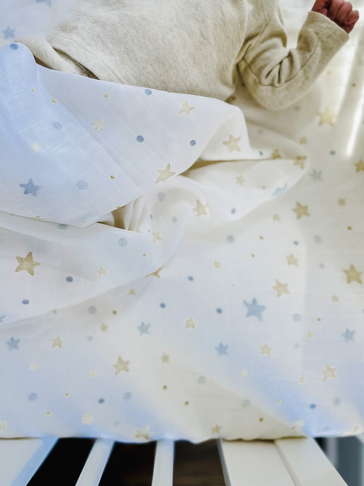 starry night | organic muslin wrap