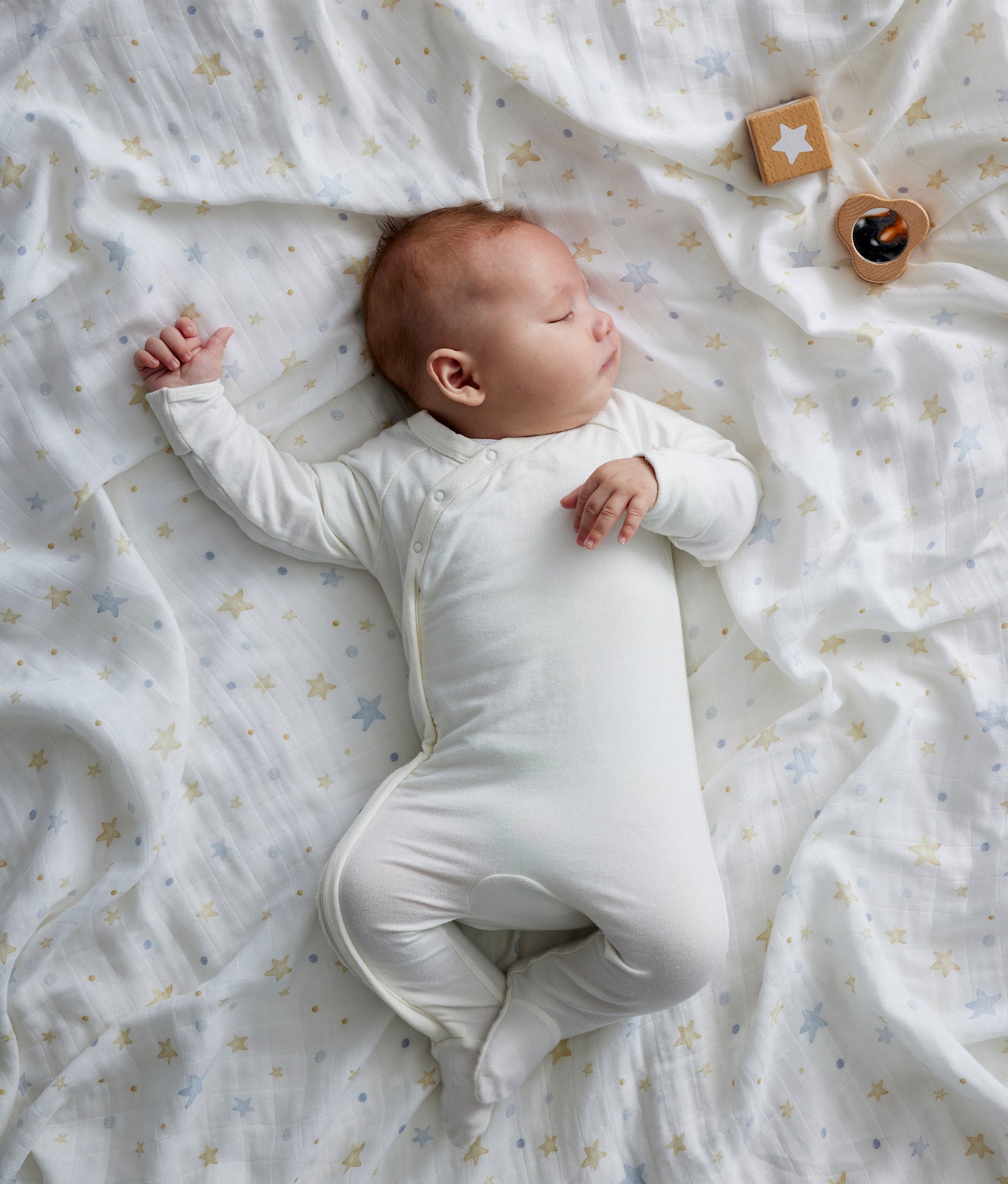 starry night | organic muslin wrap