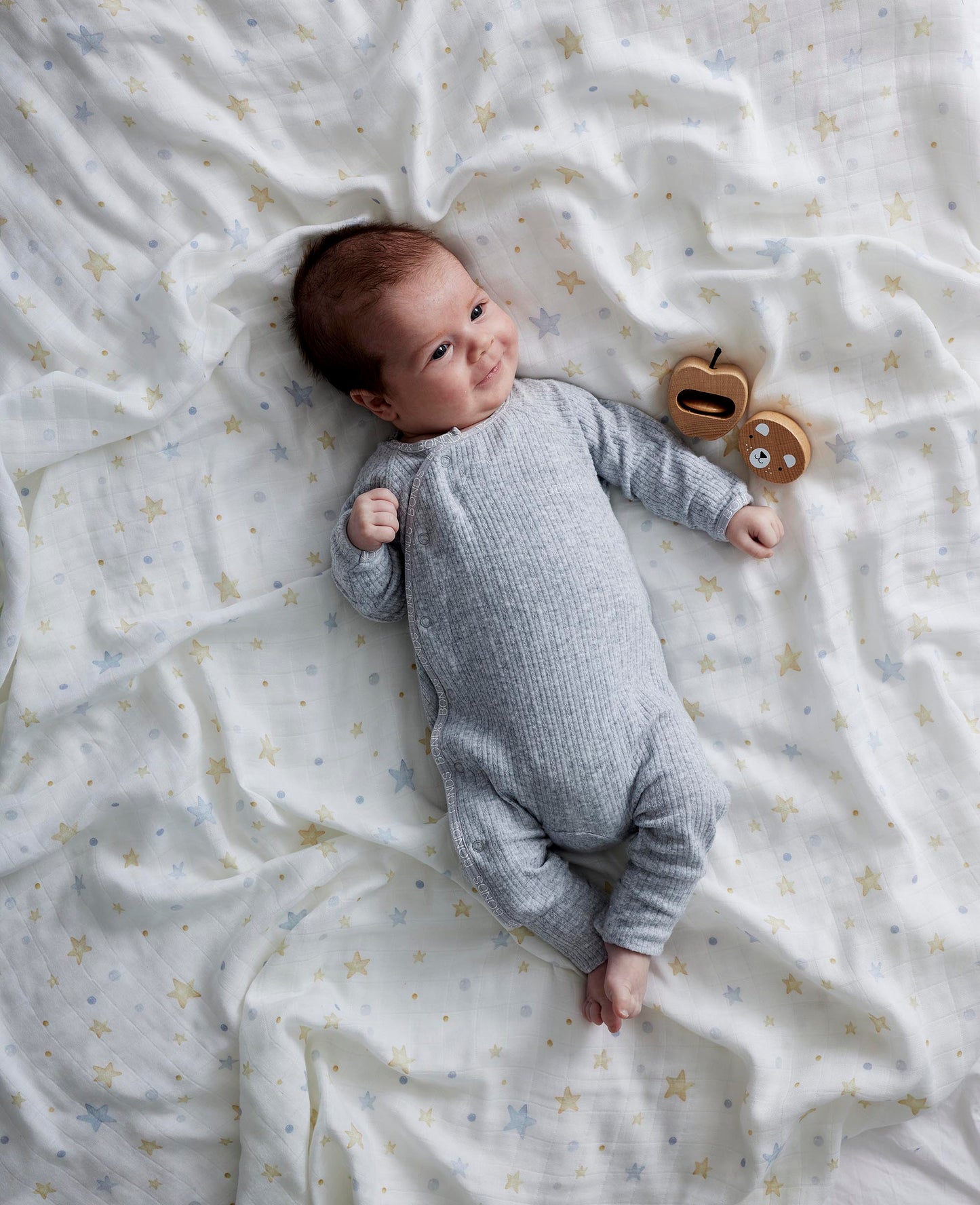starry night | organic muslin wrap